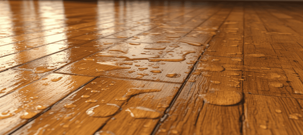 Что делать, если залило паркет водой